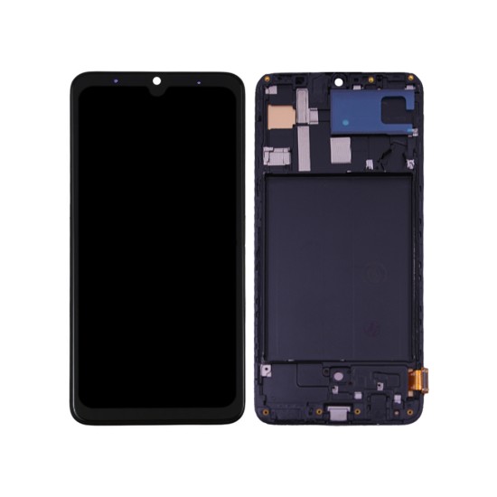 Touch+Display+Frame Samsung Galaxy A70/A705 (Small Glass) Preto